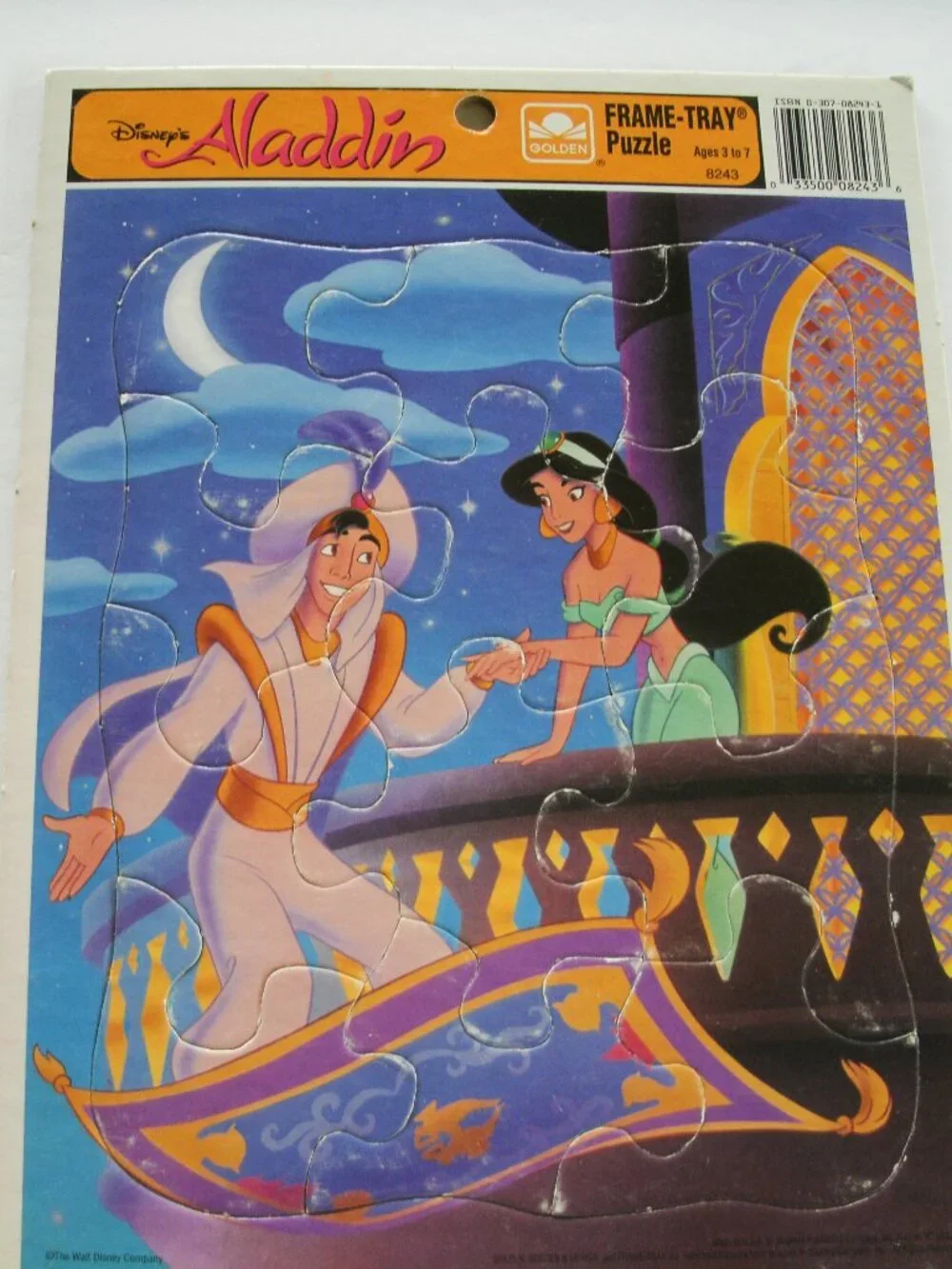 Vintage 90s Disney's Aladdin Kids Puzzle